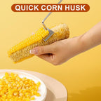 2025 New Long Handle Stainless Steel Corn Stripping Tool, Easy Clean Corn Cob Peeler Corn Peeler Tool, Corn Peeler Stainless Steel Splitter Tool Suitable for Home Kitchen (A-2Pcs)
