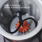 Hot & Cold Drinking Chocolate System - The ALL-NEW Velvetiser from Hotel Chocolat - Kit includes hot chocolate maker, 10 serving taster box, mug and glass - Chalk Edition