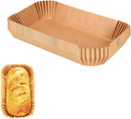 50 pack loaf pan liners for baking bread 9x5, Non-Stick Siliconized Greaseproof Paper, Baking Liner for Baking Bread, Cakes, Banana Bread, Parchment Paper