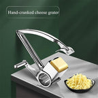 Kitchen Tools Hand Crank Shredder Butter Cheese Grater, Stainless Steel Rotary Grater Handheld Rotary Cheese Grater with 4 Stainless Drum