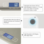Digital Shipping Scale,Stainless Steel Panel, Accurate Portable Postal Scale for Packages, Small Business,Kitchen, Food, Handmade, Liquids, and Boutique (Stainless Steel Battery (5kg/1g))