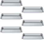 Pack of 6 | 10 in. x 13 in. Quarter Size Aluminum Bun. / Sheet Pan | Ideal for baking, roasting, cooling, prepping, or storing - a must-have in restaurants, bakeries, and busy kitchens.