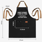 REHAVE Funny Gift for Men, Women, Dad, Anniversary, Christmas Gifts for Husband, Boyfriend, Brother, Uncle, Unique Birthday Grilling Gift, Father's Day Gifts from Daughter Son – BBQ Cooking Chef Apron