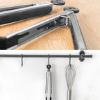 3-Piece Stainless Steel & Silicone Cooking Tongs Set - Black (7", "9", "12 inches) - Heat Resistant, Non-Stick, Locking Handle, Dishwasher Safe
