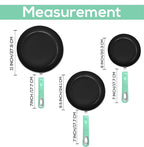 Utopia Kitchen Nonstick Cookware 3 Piece Set, Non-Stick Frying Pans with Induction Bottom, 8, 9.5 & 11 Inches Frying Pans with Bakelite Handles, PFOA Free, Green & Black