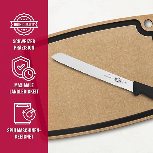 Victorinox Swiss Army 8" Serrated Bread Knife with Fibrox Handle, 47549