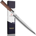 KEEMAKE Sashimi Knife Japanese - 10.5 inch Sushi Knife VG10 Stainless Steel Single Bevel Blade, Perfect Rosewood Handle Yanagiba knives