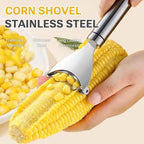 Corn Peeler Cob Stripper, Stainless Steel Cob Remover, Corn Planer Cutter Thresher Scraper, Stripping Tool for Home Kitchen, Corn Scraper 2 PCS