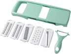 Mandoline Food Slicer for Kitchen 7-in-1 Vegetable/Cheese/Potato/Carrot/Cucumber Grater,Slicer, Cutter, Grinder,Waffle Fry Cutter For Potatoes,Julienne Peeler