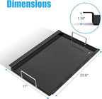 "WEBROIL Griddle Inserts Replacement Parts for Charbroil Performance TRU-Infrared 450 3-Burner 463370719 463371719 463371116, Flat Top Griddle Plate for Charbroil Performance 4 Burner Grill Parts"