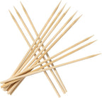 6 inch Natural Bamboo Skewers for Barbecue Party，Fruit，Kabob，Appetiser，Hamburger，Cocktail，Craft，Bouquet，Chocolate Fountain，Corn Dog, diameter=4mm. More Size Choices 6"/8"/10"/12"(100 PCS)