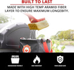 Grill Rescue BBQ Replaceable Cleaning Head, Bristle Free - Durable and Unique Grate Scraper Tools for Cast Iron or Stainless-Steel Grates, Barbecue Cleaner