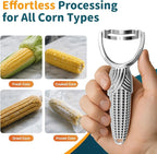 Corn Stripper Tool, Stainless Steel Corn Peeler - Easy to Use Manual Tool for Corn on the Cob Kitchen Gadget