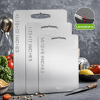 New Titanium Cutting Board - 100% Pure Titanium Cutting Boards For Kitche,Easy to clean, Double-sided food-grade Cutting Board For Meats, Fruits And Vegetables (13 * 9)