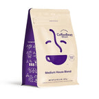 Coffee Bean Direct Medium House Blend, Whole Bean Coffee, Medium Roast, 1 Pound Bag (Pack of 1)