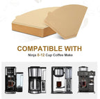 Coffee Filters 4 Cone Paper for Ninja Coffee Maker, 100pcs Unbleached #4 Filter for Ninja Programmable Brewer Machine