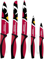 The Sports Vault NFL Arizona Cardinals 5-Piece Kitchen Knife Set