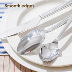 KINGSTONE Silverware Set, 60-Piece Flatware Cutlery Set Premium Stainless Steel, Service for 12, for Kitchen, Home, Wedding, Party, Mirror Polished and Dishwasher Safe