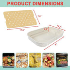 FG551 Upgraded Ceramic Griddle Pan for Ninja Foodi FG551/DG551 Smart XL 6-in-1 Grill Accessories, Non-Stick Flat Top Griddle Plate for Ninja Foodi DG551 Parts, 100 PCS Parchment Perforated Paper