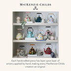 MACKENZIE-CHILDS Enamel Tea Kettle, Cute Tea Kettle for Stovetop, 2 Quarts, The Kilted
