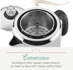 Farberware 47053 Classic Stainless Steel Yosemite 12-Cup Coffee Percolator, 12 Cup Coffee Maker, Silver