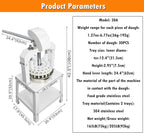 INTSUPERMAI Dough Divider Rounder Machine 30Pcs Manual Hydraulic Dough Divider Pizza Bread Bakery Dough Cutting Machine