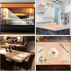 Non-slip Silicone Pastry Mat 36X24 inches Baking Mat with Measurement, Perfect for Dough, Pastry, Pie Crust, Fondant, Cookies, Bread, Pasta, Pizza, Food Grade Kitchen Counter Mats