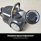 Aircliff Canister Vacuum Cleaner, Specially Designed Nozzle for Pet Family, 1200W & 17Kpa Strong Suction, 2 HEPA Filters & 5 Cleaning Tools for Hard Floor, Carpet, Upholstery, Pet Hair(Sliver)