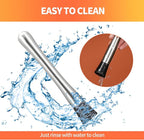 Muddler for Cocktails,8" Stainless Steel Cocktail Muddler for Lemonade, Lemon Smasher Bartender Accessories, Crushes Ice,Fruits & Herbs, Bartender Tool for Home,Bar Use,Lemonade stand supplies