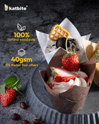 Katbite Tulip Cupcake Liners Holders 200PCS, Muffin Baking Cups, Cupcake Wrapper for Party, Wedding, Birthday, Christmas