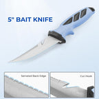 Calamus SwiftGlide Fillet Knife Kit Combo, Fishing Bait Knife and Filet Knives, G4116 German Stainless-steel Blades, Non-slip Handle, Fish Scaler, Non-slip Grip Gloves, Sharpening Rod, Storage Bag
