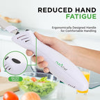 NutriChef Electric Carving Turkey Slicer Kitchen Knife | For Thanksgiving | Portable Electrical Food Cutter Knife Set with Carving Blades & Wood Carving Stand | Cuts Meat, Bread, Cheese & Fruit