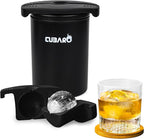 Single Clear Ice Ball Maker – 2.4" Crystal Clear Sphere Ice Mold with Premium Hard Shell Design – Round Ice Mold for Whiskey, Cocktails, Bourbon & Scotch (Single Ball)