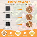 WICHEMI Replacement Chopper Blade 1/4" Blade Commercial Vegetable Chopper Stainless Steel Onion Chopper Dicer Blades and Pusher Block for Tomato Dicer French Fry Cutter