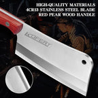 KOFERY Classic 7-inch Heavy Duty Meat Cleaver Knife - Bone Chopper for Home and Restaurant - Premium Stainless Steel Butcher's Choice