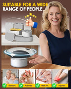Rechargeable Electric Can Opener, One Touch Safety Automatic Can Opener - Easy Smooth Edge Hands Free, Battery Operated Openers Fits Most Cans, Ideal for Seniors People with Weak Hands & Arthritis