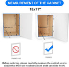 Fulgente Chrome Finish Pull Out Drawers Cabinet Organizer, Professional Large Wire Basket Frame 2 Tier Heavy Duty Slide Out Kitchen Storage Organizations Shelves Sliding Pantry 11"W x 18"D x 15.12"H