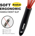 Anaeat Silicone Balloon Whisk, Perfect for Non-Stick Cookware, Milk and Egg Beater Blender, Heat Resistant Kitchen Whisks for Whisking, Cooking, Baking, Beating, Frothing & Stirring (Multicolor)