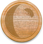 PICNIC TIME Star Wars Death Star Circo Cheese Board and Knife Set, Charcuterie Board Set, Wood Cutting Board, (Parawood)