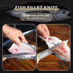 Purple Dragon 5" Boning Knife - Japanese Steel Professional Fillet Knife with Sheath, Elegant Blade, Sharp for Meat, Fish, Camping, Gift Box Included