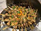 Gmark Bamboo Paddle Skewers 10" 100pc/Bag, Kabob Skewers, BBQ Skewers for Outdoor Grilling GM1074