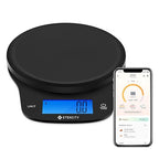 Etekcity Nutrition Smart Food Kitchen Scale, Digital Ounces and Grams for Cooking, Baking, Meal Prep, Dieting, and Weight Loss, 11 Pounds-Bluetooth, Black