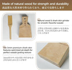 Authentic Japanese Grater Set - Includes Bamboo Brush for Grating Ginger and Wasabi (Small)