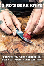 Dalstrong Tourne Peeling Paring Knife - 2.75 inch - Gladiator Series Elite - Forged German High-Carbon Steel - G10 Handle - Kitchen Knife - Sheath Included - NSF Certified