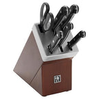 HENCKELS Solution Razor-Sharp 7-pc Knife Block Set, Chef Knife, Bread Knife, German Engineered Informed by 100+ Years of Mastery