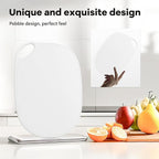 Li&Zhao Plastic Cutting Boards for Kitchen - Chopping Board Small Cutting Board for Meat Cutting Mats for Kitchen Cooking(White)