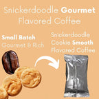 Sarasota Coffee Ground Packets | Gourmet Flavored Medium Roast Bulk Packs | Snickerdoodle | Low Acid Mold Free Individual Single Pot Pouches for 12 Cup Coffee Maker | 2 Ounce Bags, 36 Count