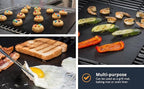 Linda's Essentials BBQ Grill Mats for Outdoor Grill Mat (5 Pack) 12.6" x 15.75" - Reusable Heat-Resistant Grilling Mats for Outdoor Grill, Non Stick Grill Matt, Easy Clean BBQ Mats for Outdoor Grills