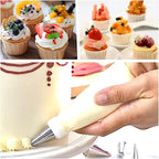 19-Inch Icing Bags Heavy Duty, AMBESTAR 200 Pieces Thick Anti-Burst Disposable Decorating Bags for all Size Tips Couplers and Baking Cookies Candy Supplies Kits, Large Cake Decorating Tools
