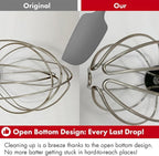 Heavy Duty Whisk Attachment for KitchenAid 5QT Bowl-Lift Stand Mixers- Extra Thick Stainless Steel Wire Whip for Fast Whipping, Perfect for Large Batches, Dishwasher Safe
